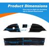 Fog Light Grill Cover Frame Lamp Shade Under Front Bumper for Ford Escape/Kuga 2013 2014 2015 2016 DV45-17K947-A DV45-17K946-A DV45-17K945-B (Grille