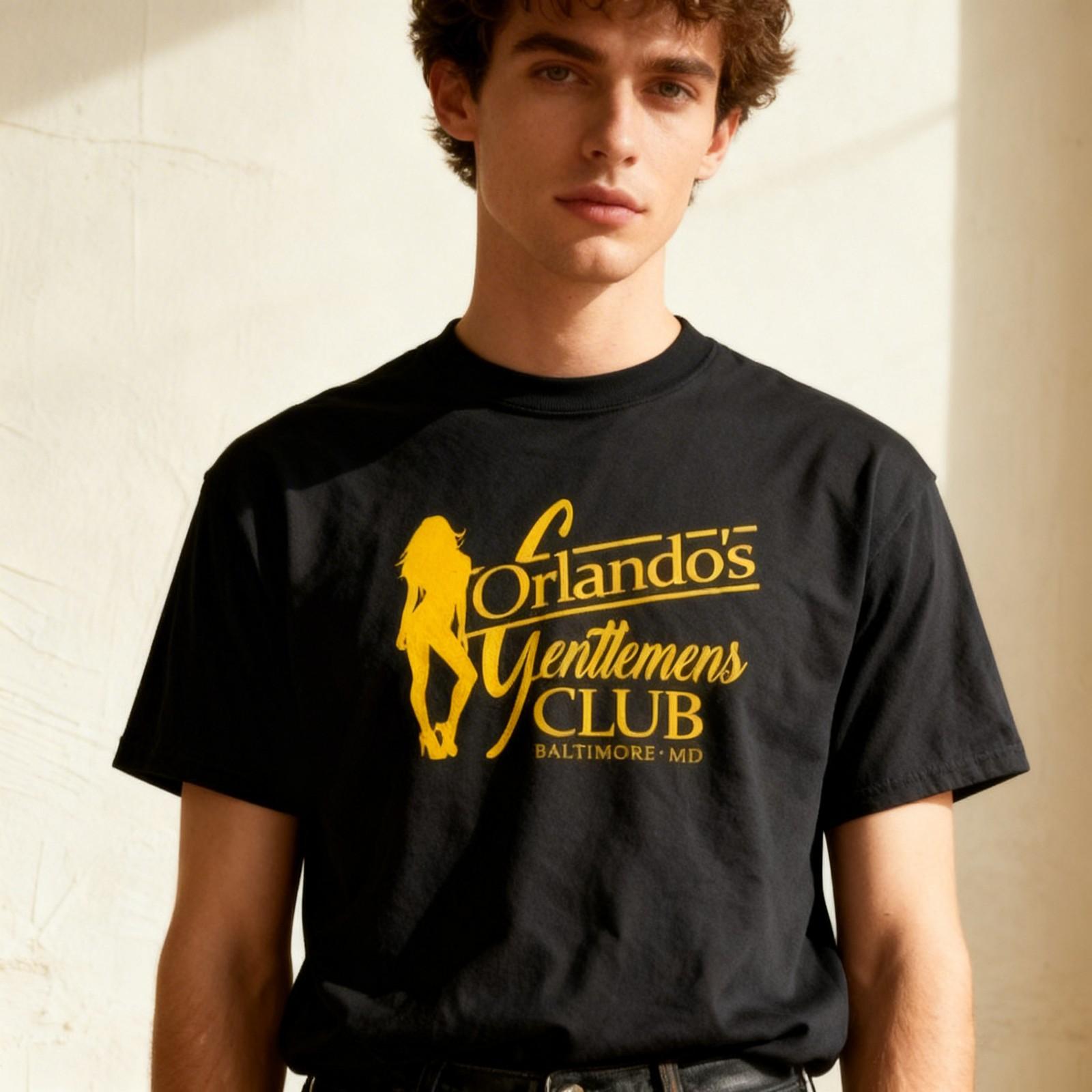 ORLANDO S GENTLEUnisexS CLUB - Unisex Cotton T-Shirt Tee Shirt S
