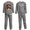 Unisex Halloween Prisoner Costume with for Adult Party Costume