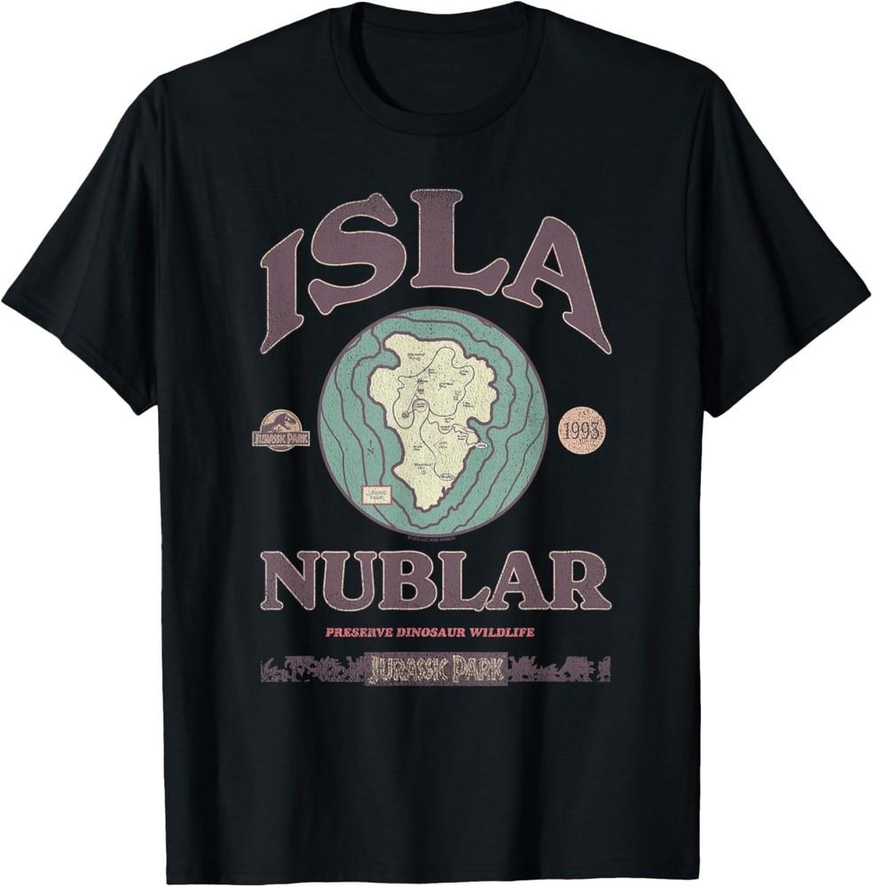 

Jurassic Park Isla Nublar Tour 1993 T-Shirt, Small, Black 4XL