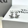 Boucles d'oreilles Vivienne Westwood Mini Saturne Diamantées pour Femme - Design Simple et Chic