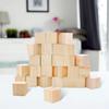 Enkrio Lemn Lemn Construcție Lemn Formă Set de Artizanat DIY și Lemn Natural Netratat Cuburi Nevopsite, Blocuri, Cuburi, Blocuri, Cuburi, 100, Decorațiune,