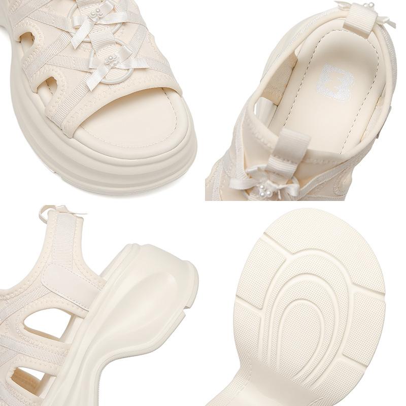 Women's summer sandals 2025 new sports outer wear muffin thick sole work is not tired feet Roman sandals women