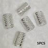 5pcs Dread Locks Dreadlocks Beads Metal Cuff Clips Hair Braid Tubes  Hair Jewelry