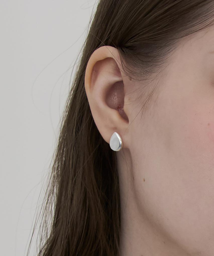 Still Instant Rose With Dew - Earring 02