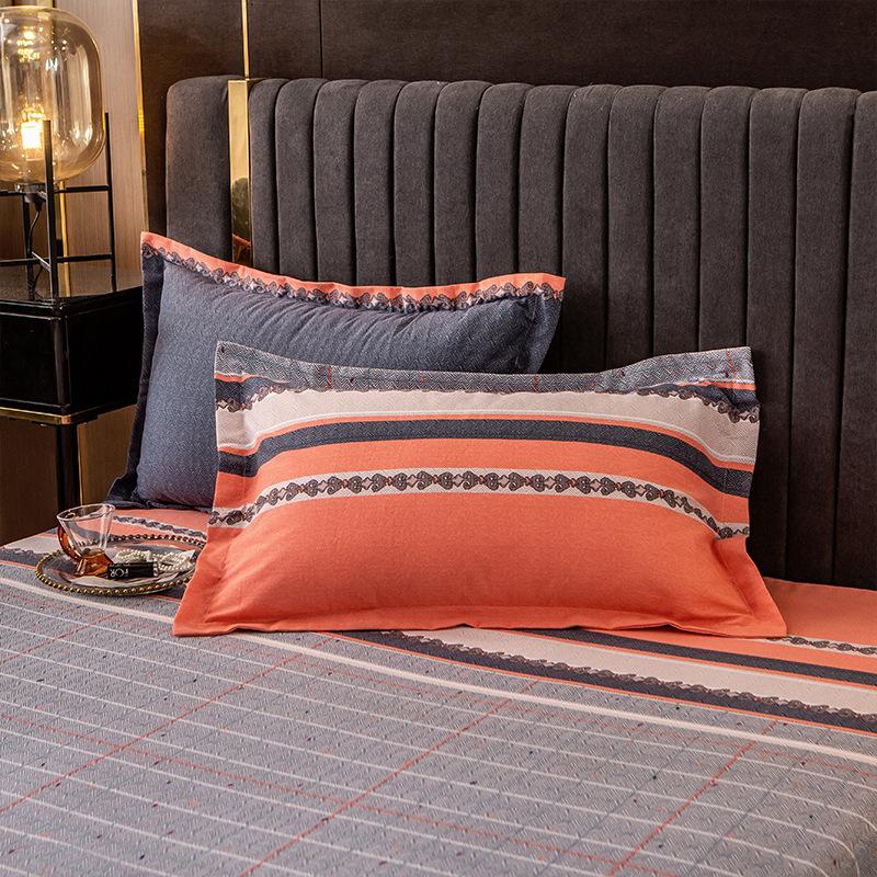 

2 шт. Пара наволочек с цветочным узором, шлифованные, утолщенные, простой стиль, приятные к коже и дышащие ткани, различные стили 2pcs 48X74cm pillowcase