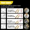 Convenient Plastic Welding Kit Fast Heats Up, 4 Shapes/200pcs Hot Staple