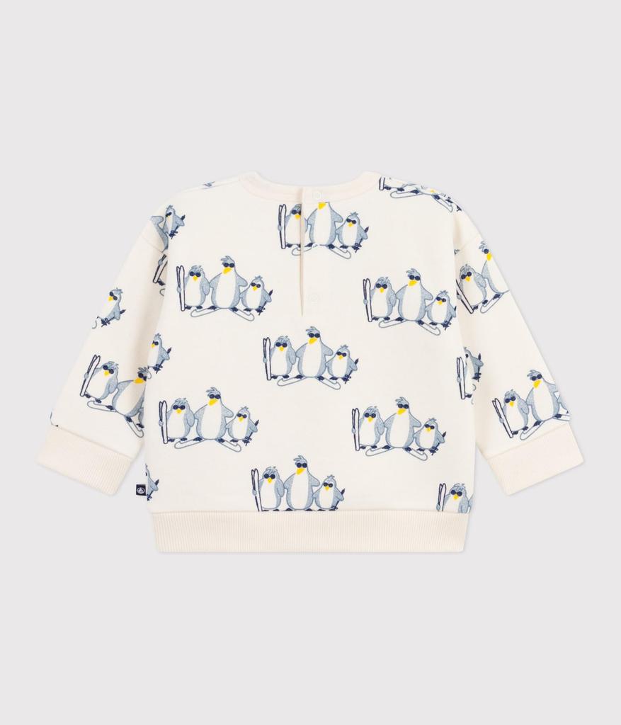 Petit Bateau Sweatshirt Pullover 24 86cm A0EE5, Off-White/Multicolor, Months,