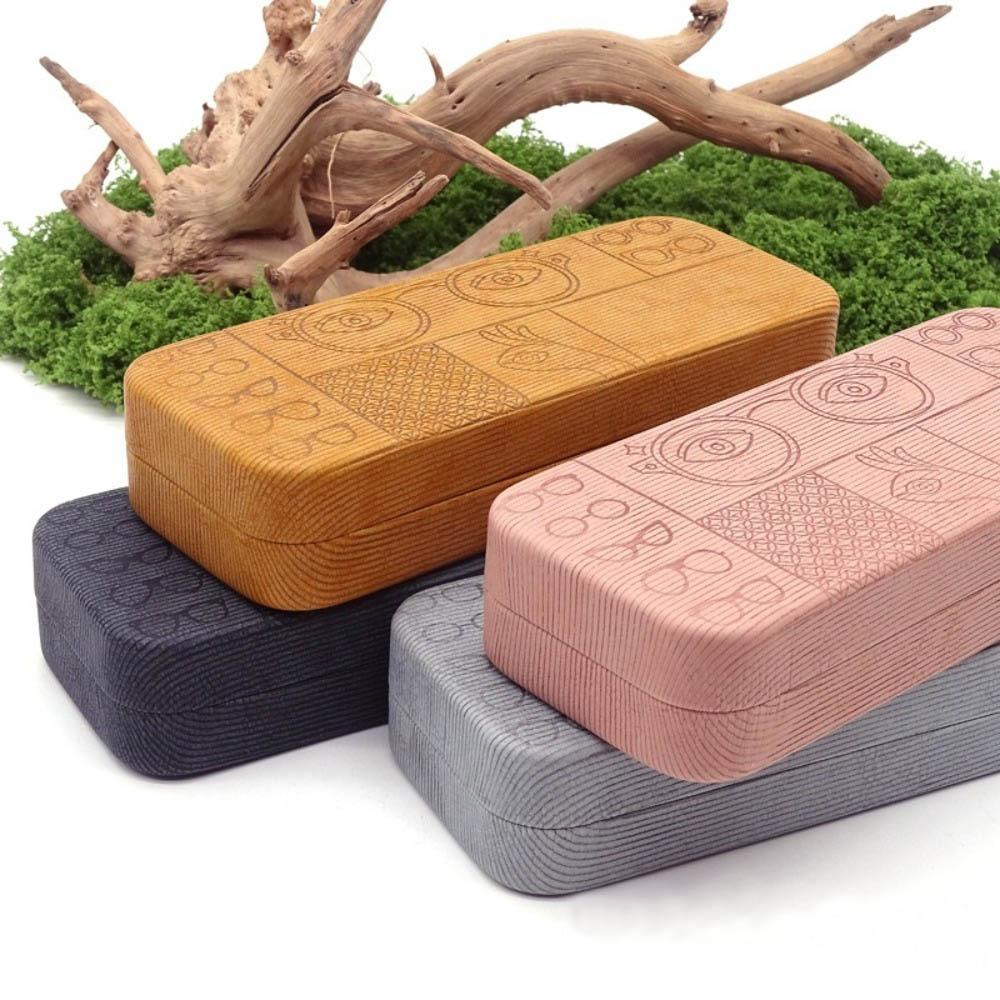 Square Glasses Case Geometric Pattern Sunglasses Storage Box For Mens Fashion Accessories