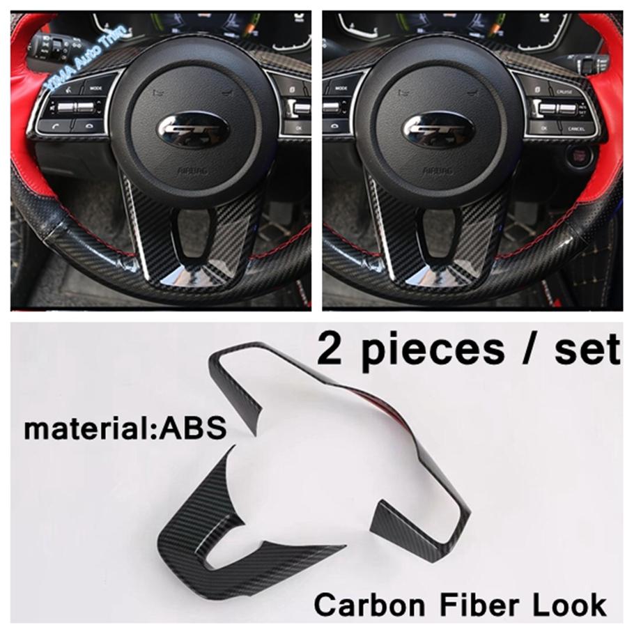 For Kia Cerato Forte K3 / Seltos - 2024 Interior ABS Accessories Car steering wheel button Sticker Decoration Cover Trim