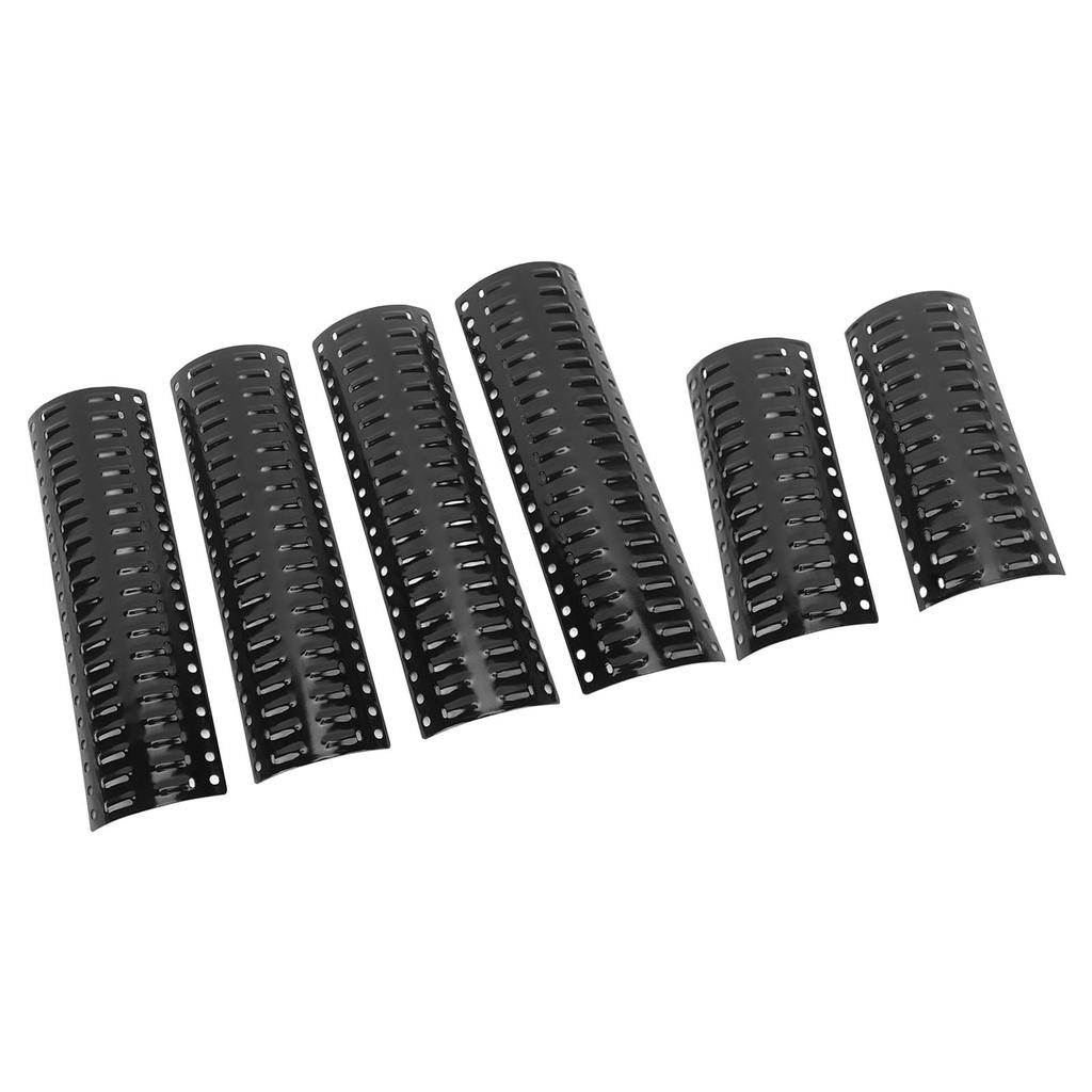 6pcs Replacement Heavy Duty Adjustable Heat Plate Shield Heat Tent Bar Burner Cover Flame Tamer