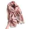 Double-Sided Printing Fashion Imitation Cashmere Scarf Women'S Thickened Fashion Student Shawl Korean Version Scarf To Keep Out The Cold