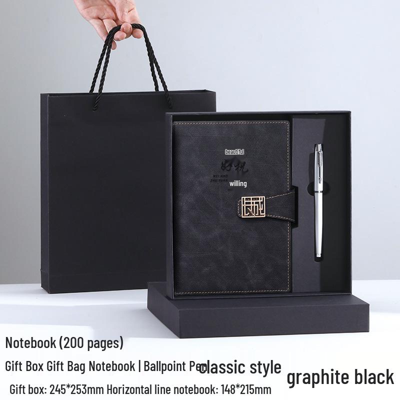 Custom A5 Hardcover Notebook Gift Set with Logo Printing