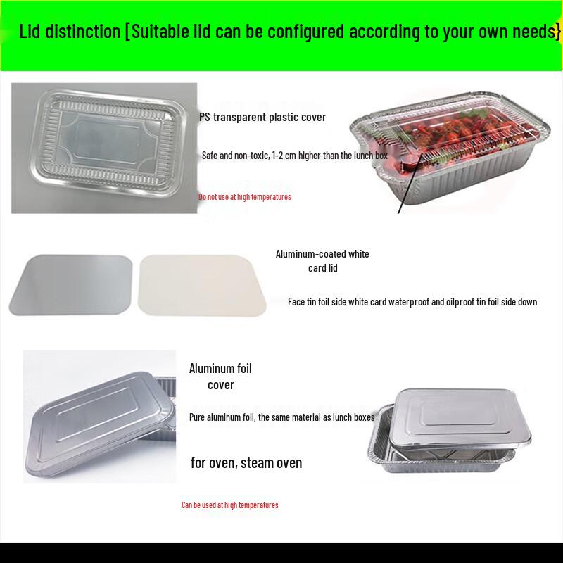 Yudefeng Disposable Rectangular Aluminum Foil Food Container