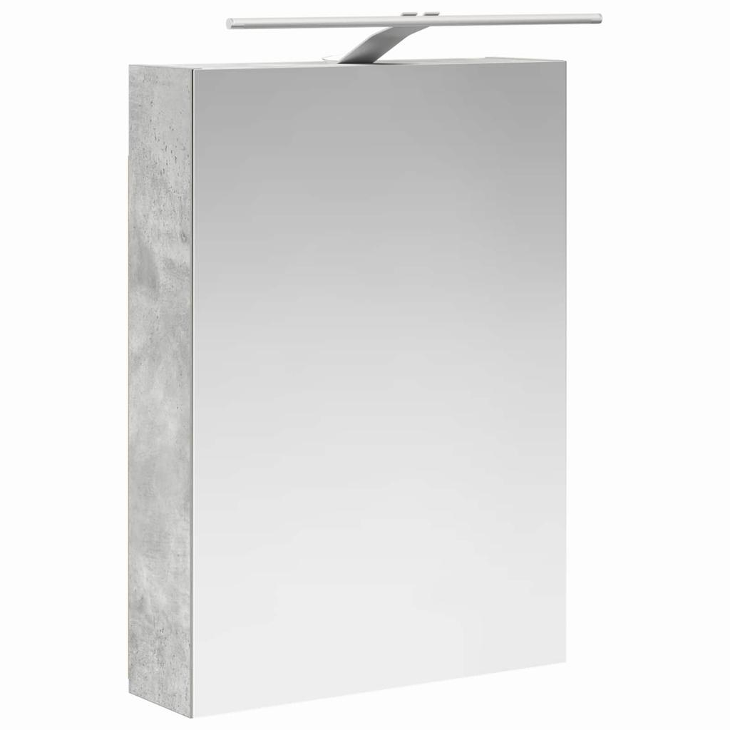 Bathroom Cabinet Set 5 Pcs Concrete Grey 50 X 14.5 X 70 Cm