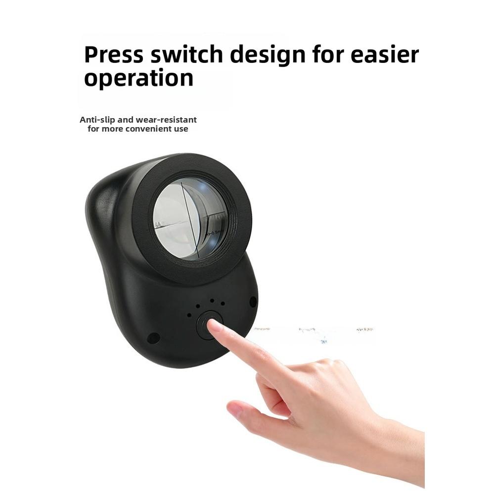 Jewelers Loupe 40X Magnification with White UV LED Illumination Built-in 0.5mm Scale Portable for Coin Stamp Use