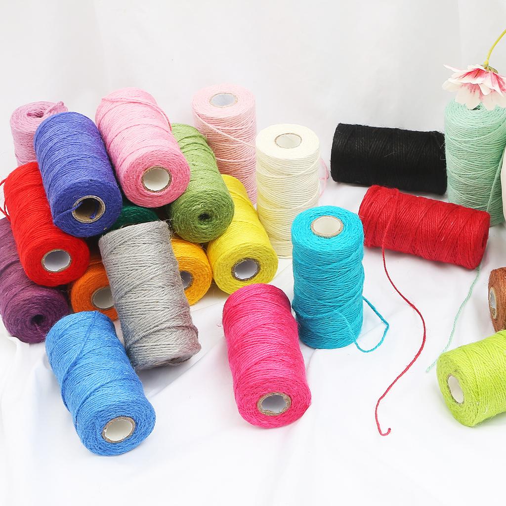 Hot Sale Color Hemp Rope Rope Handwoven Diy String Rope Zongzi Rope Pendant Jewelry Material Pack Accessories