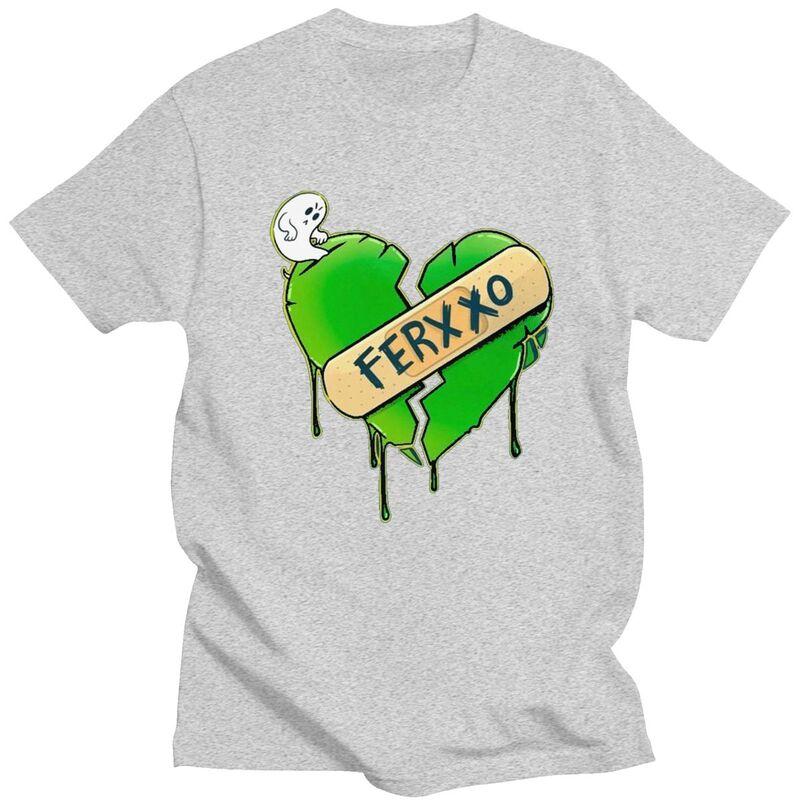 Custom Male Pop Singer Feid Ferxxo T Shirt ShortSleeve Cotton Tshirts Streetwear Tshirt Casual Tees Loose Fit Clothing