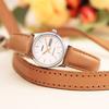 Casio STANDARD Quartz Movement Leather Strap Watch Women's Watch White Dial LTP-V006L-7B2