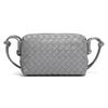 Solid Color Woven Shoulder Bag Fashion Trend Small Square Bag Small Large Capacity Oblique Span Women's Bag