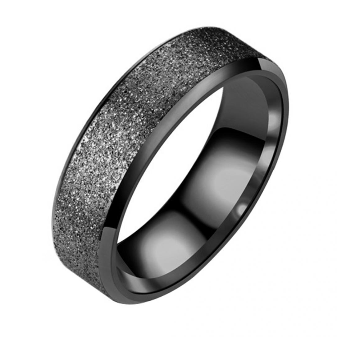 

Мужские и женские матовые кольца US 8 чёрный