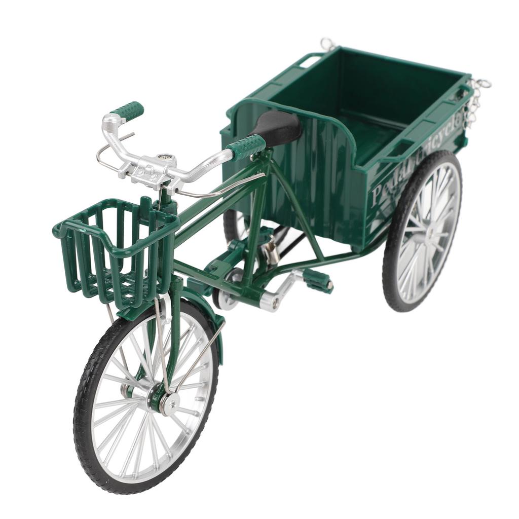 Miniaturlegierung Retro Dreirad Pritschenwagen Metall Dreirad Modell Spielzeug Oldtimer Zuhause