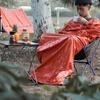 Watertight Emergency Sleeps Bag, Light Weight Survival Bivvy Bag Emergency Rescuing Blanket for Hiking Hunting Camping