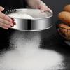 Kitchen Gadget for Pastry Stainless Steel Flour Sifter, Handheld Fine Mesh Strainer, Durable Corrosion Rust Resistant Sifter Round Sieve Cocoa