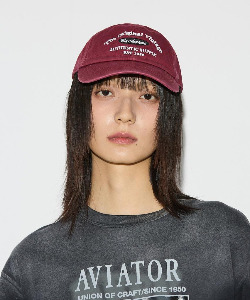 BUCKAROO Arch Ball Cap Wine