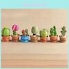 Entzückende Mini-Kaktus-Harz-Ornament für bezaubernde Feengartendekoration Handwerk