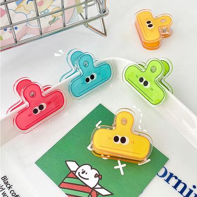 Cartoon Nette Lustige Ausdruck Auge Clip Lange Schwanz Clip PP Clip Acryl Dokumente Schwalbenschwanz Buch Clip Schreibwaren
