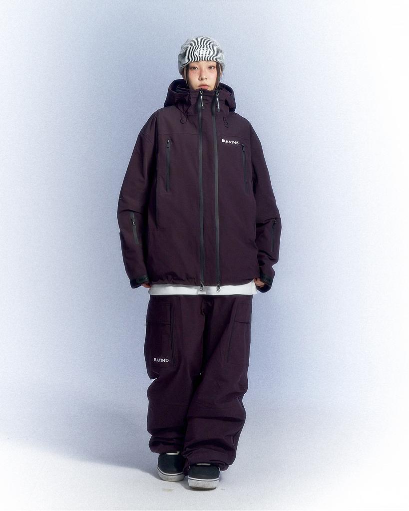 Elnaseu Hiker Pants Maroon