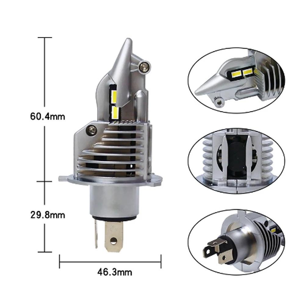 H4 Led Bulbs Car motorcycle Headlight 72W 12V 24V 6000K Super Led H4 Car headlight Bulbs lamp Led H4 8000LM Auto