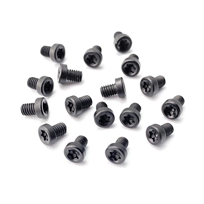 5 Stück Titanlegierung M2.5 T6 Torx Schraube Halbrundkopf M2.5 Gewindeschrauben für Klappmessergriff Spindel DIY Herstellungs-Reparaturzubehör
