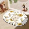 Light luxury diatom mud floor mat, bathroom entry door toilet absorbent bathroom mat, household toilet non-slip floor mat