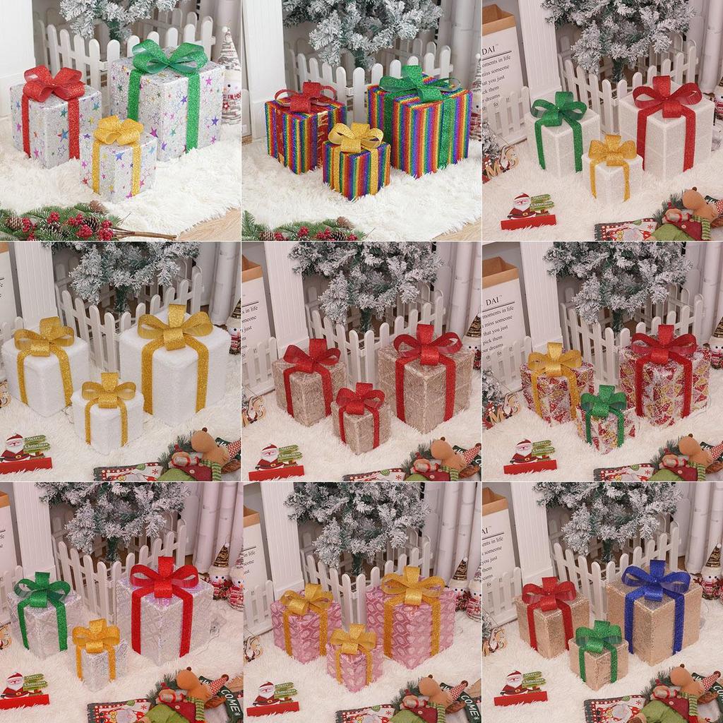 Christmas LED String Lights Gift Set: 3-Piece Decoration for Festive Party Atmosphere