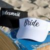 Bride Bridesmaid Visors Hat beach pool summer wedding Bach weekend Bachelorette hen Party bridal shower decoration proposal Gift