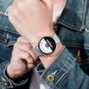 Men Watch Color Matching Half Roulette Date Diaplay Waterproof Clear Print Legible High Accuracy Quartz Movement Quartz Wristwatch