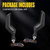 Motorcycle LED Turn Signal Light Indicator Blinker Amber Blue Running Daytime EK