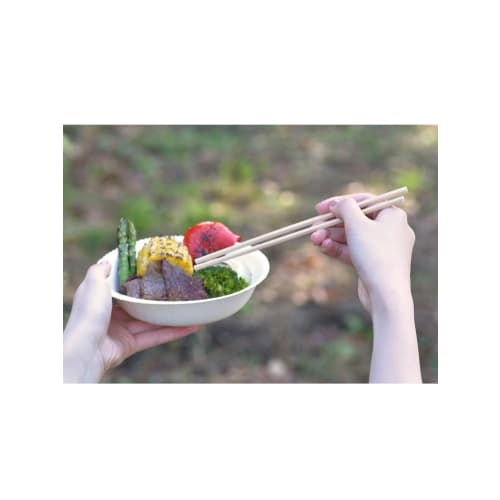 Strix Design Disposable Chopsticks, 30 Pairs, 20.3cm, Birch Wood, Individually Wrapped, Damask Pattern, Perfect for Entertaining, Parties, and Hygieni