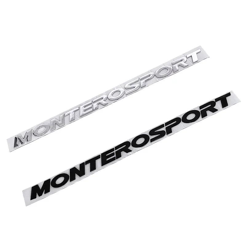 MONTERO SPORT logo emblém na kapotu štítek nálepky na auto pro Mitsubishi Montero 3D logo přední světla zadní kufr renovace obtisky příslušenství