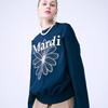 [Mardi mercredi] Sweatshirt Flowermardi_navy Creme