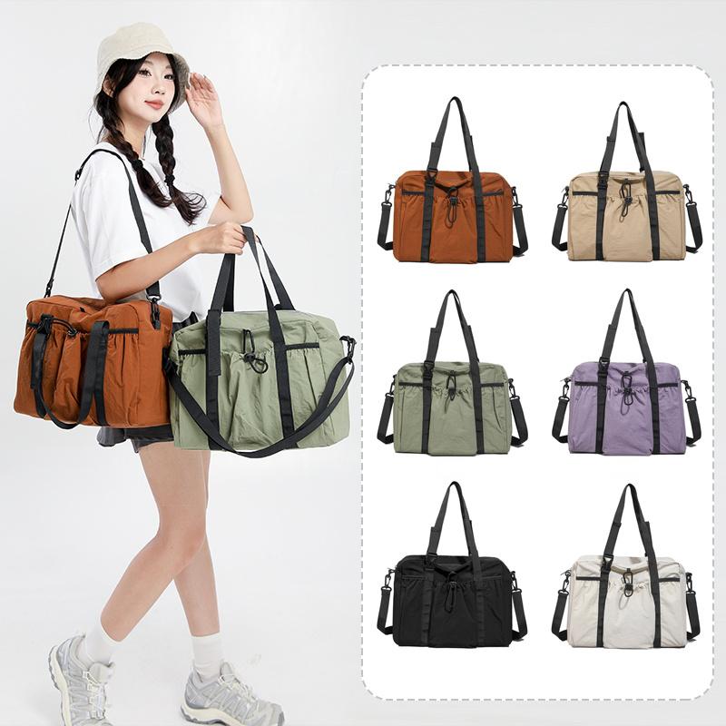 

Short Distance Travel Bag Women s Large Capacity Shoulder Bag Outdoor Nylon Gym Bag зелений