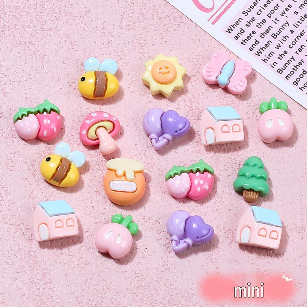 Cartoon Mini Forest DIY Resin Hair Clip Materials