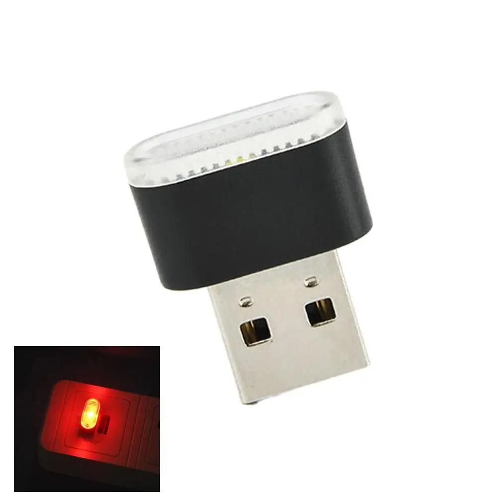 Mini USB Car Light Colorful Night Ambient Lights Auto Lamp Decorative Atmosphere Interior LED J9Z7