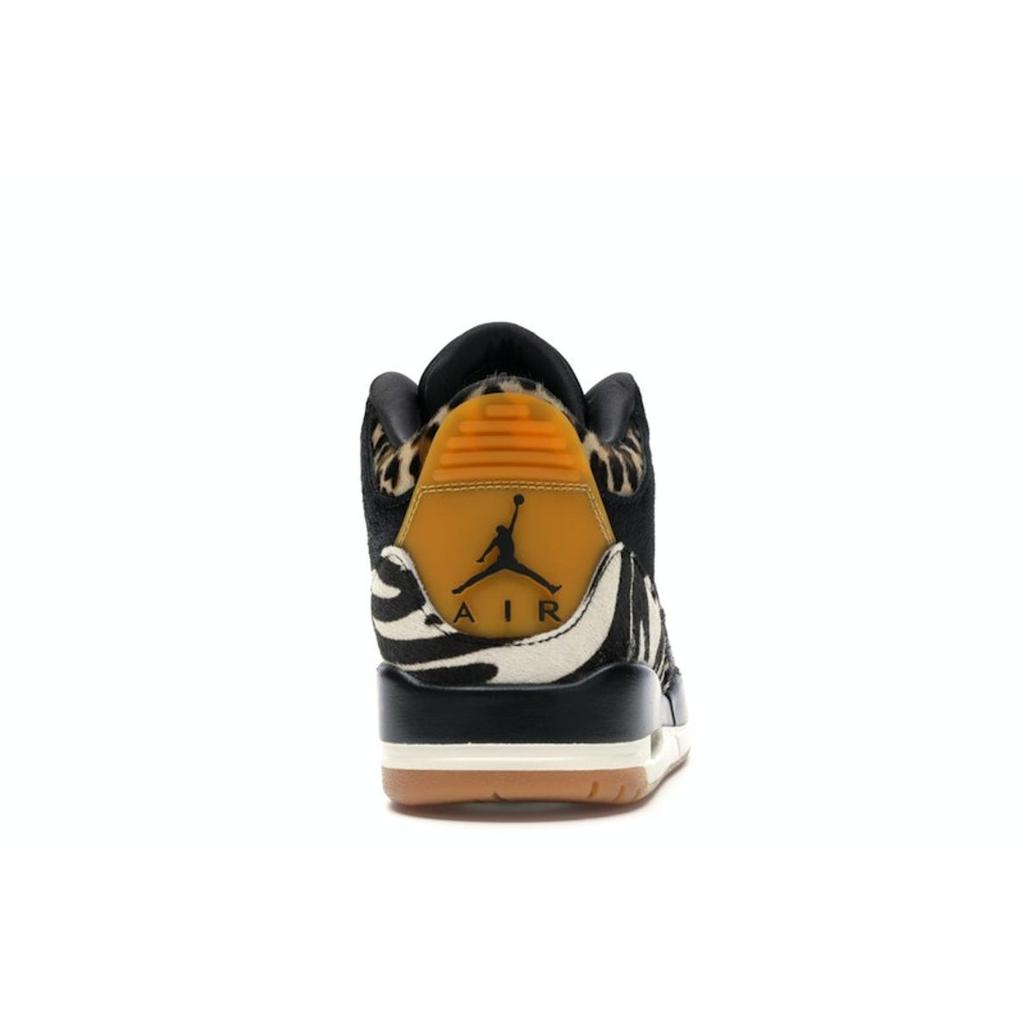 Baskets Unisexe Air Jordan 3 Retro SE Instinct Animal Noir Moka Foncé Corde CK4344-002