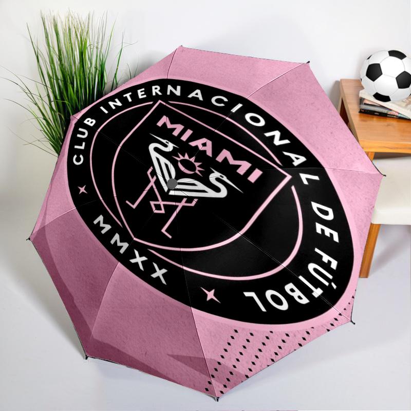 Inter Fc Emblem Printed Automatic Umbrella, 8-Frame for Travel, camping, Casual Umbrella, Essential Gift for for family and friends