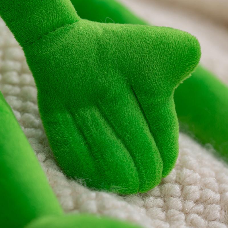 Frog Hand Puppet Soft Stuffed Plush Toys Cute Animal Frog Cosplay As a Prop Plushies Doll Gifts For Kids Stage Performance Props
