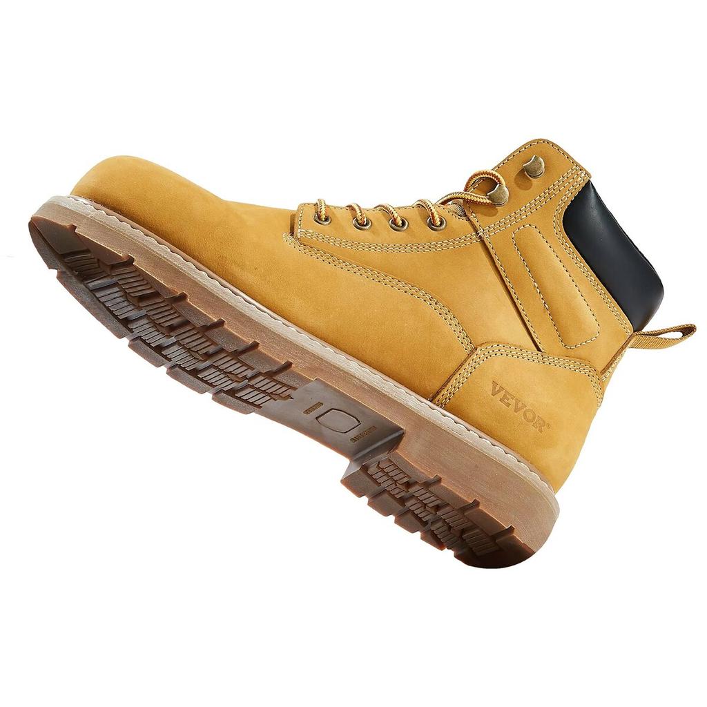 Steel Toe Work Boots UK Size 9.5 Waterproof for Men Slip-Resistant