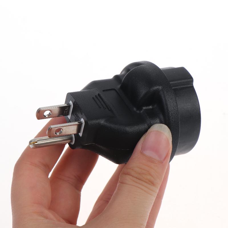 Eu To Us Converter Schuko Female To Usa Plug Adapter Us Nema 5-15P Plug To Europe Cee7/3 Schuko Receptacle Adapter